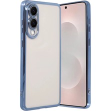 Mey Ithalat®  Samsung Galaxy S25 Edge  Lensli Silikon - Açık Mavi