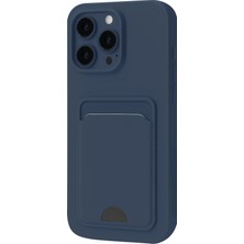 Edntrend Newface Iphone 16 Pro Kılıf Kelvin Kartvizitli Silikon - Lacivert