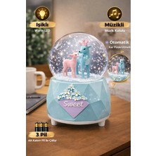 Mixoyuncak Sweet Geyik Otomatik Kar Püskürtmeli Işıklı Kar Küresi