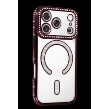Royaleks Newface Apple Iphone 18 Pro Joke Simli Magneticsafe Kılıf - Bordo