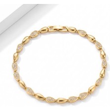 Jupınk Gold Damla Bileklik Çelik Bileklik
