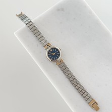 Vesce Atelier Mapen Gold Gümüş Saat Lacivert