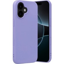 Mey Ithalat®   iPhone 17 Nano Içi Kadife Silikon - Lila