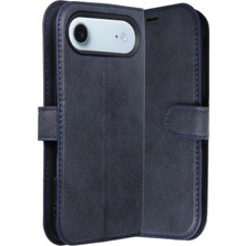 Mey Ithalat®   iPhone 17 Air Trend S Plus Kapaklı Kılıf - Lacivert