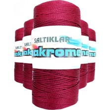 Pileli Store 5 Adet Polyester Makrome Ipi 1560 Bordo 100 gr
