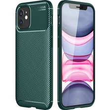 Marsilyan™- Apple Iphone 12 Mini Kılıf Auto Focus Karbon Kapak - Yeşil