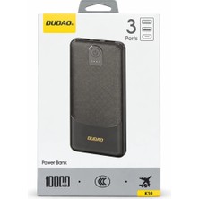 Teknotok Fa Aksesuar Dudao K10 10.000 Mah 3 Portlu Powerbank