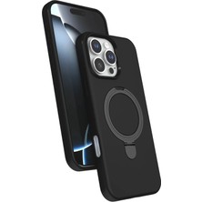 Mey Ithalat®   iPhone 16 Pro Regal Magsafe Standlı Kapak - Siyah