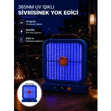 Pileli Store Masaüstü Şarjlı Elektrikli Sinek Öldürücü Uv Teknolojili Mavi Cihaz
