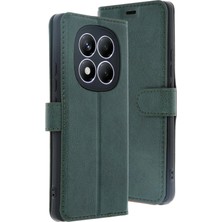 Mey Ithalat®   Redmi Note 14 Pro 4g Kılıf Trend S Plus Kapaklı Kılıf - Yeşil