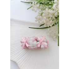 Halley Concept Pembe Beyaz Çiçekli Şeker Pens Toka