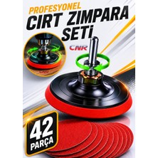 Cnr Zımpara Cırt Zımpara Seti 42 Parça 115 mm Matkap Disk Uyumlu |profesyonel Full-Set Spiral Taşlama Aparatlı