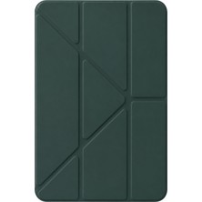 Edntrend Newface  Ipad 2025 10.9 10.nesil (A16) Mera Kalemlikli Tablet Kılıfı - Koyu Yeşil