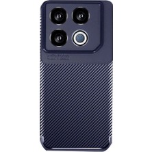 Marsilyan™- Infinix Gt 20 Pro Kılıf Auto Focus Karbon Kapak - Lacivert