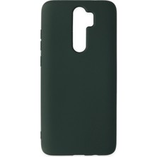Edntrend Newface Xiaomi Redmi Note 8 Pro Kılıf Nano Içi Kadife Silikon - Koyu Yeşil
