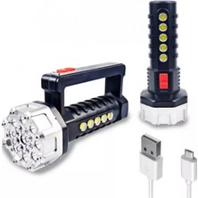 Pileli Store P-17 17+5 Cob Ledli Işıldak Fener