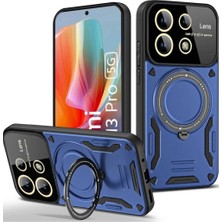 Marsilyan™- Xiaomi Redmi Note 13 Pro 5g Kılıf Joy Lens Standlı Kapak - Lacivert