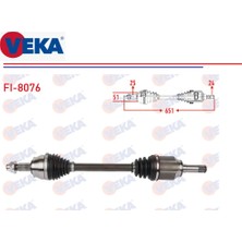 Komple Aks Sol Fiat Egea Hb Sedan Sw 1,3d Mjt 95 Ps 2015+ 651 Mm. 51987807 Veka Fı-8076