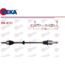Komple Aks Sağ Renault Symbol Joy 1,5dci 1,2 1,6 2013+ 904 Mm. 391004571R Veka RN-8131