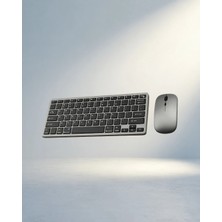TKÇ Ergonomik Kablosuz Klavye Mouse Seti Tablet Laptop Uyumlu