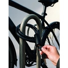 TKÇ Güvenilir Çelik Halat Bisiklet Kilidi 80 cm Anahtarlı Pvc Kaplama