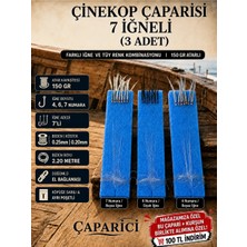 Çaparici Çinekop Çaparisi 7 Iğneli (3 Adet Farklı Iğne Farklı Tüy Renk) Atar Kapasitesi:150 Gr