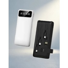 TKÇ Hızlı Şarj Özellikli 20.000 Mah Powerbank 4 Çıkışlı Siyah