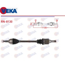 Komple Aks Sol Renault Symbol Joy 1,5dci 1,2 1,6 2013+ 658MM. 391014946R Veka RN-8030