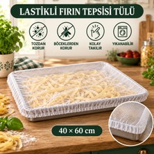 Magic Lady Dikdörtgen Fırın Tepsisi Tülü 40 × 60 cm – Lastikli Koruyucu Tepsi Örtüsü