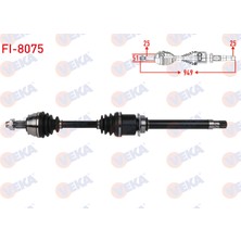 Komple Aks Sağ Fiorino 1,3d Mjt Bipper Nemo 1,3 Hdi 2007-2013 949 Mm. 51808105 Veka Fı-8075