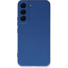 Mey Ithalat®  Samsung Galaxy S23 Kılıf Nano Içi Kadife Silikon - Mavi