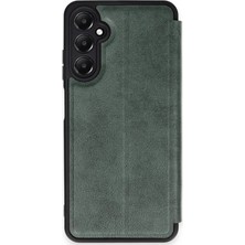 Mey Ithalat®  Samsung Galaxy A26 Kılıf Flip Cover - Koyu Yeşil