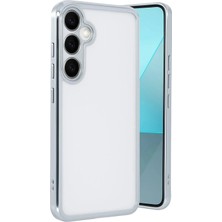 Mey Ithalat®  Samsung Galaxy A24 4g Prime Kılıf  Lensli Silikon - Gümüş