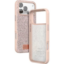 Mey Ithalat®   iPhone 17 Pro Bright Simli Kapak - Pembe