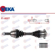 Komple Aks Sol Fiat Palio Siena Albea 1,3d Mjt 2002-2007 6 Civatalı 455 Mm. 46801690 Veka FI-8007