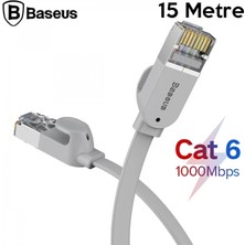 Pileli Store Baseus High Speed Six Types Of RJ45 Gigabit Ethernet Kablosu (Round CABLE)15METRE