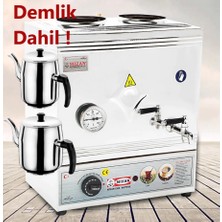Mizan MC217 30 lt Çift Demlikli Elektrikli Pleytsiz Çay Ocağı Yüksek Performanslı Metal Gövde