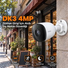 Imou Dk3 4mp Akıllı Wi-Fi Güvenlik Kamerası Dış Mekan Akıllı Kamera 2k Wi-Fi Kamera Bullet Kamera