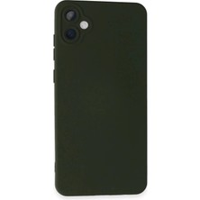 Mey Ithalat®  Samsung Galaxy A05 Kılıf Nano Içi Kadife Silikon - Koyu Yeşil