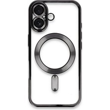 Marsilyan™- Apple Iphone 16 Kılıf Kross Magneticsafe Kapak - Siyah