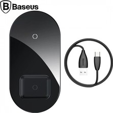 Pileli Store Baseus Simple 2in1 Kablosuz Wireless Şarj 18W Iphones+Ipods
