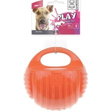 Esranın Dünyası Kauçuk Top Köpek Oyuncağı Turuncu Small 7,7 cm