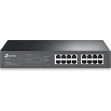 Tp-Link TL-SG1016PE 8 Port Poe+ 16 Port 10-100-1000 Mbps Switch Çelik Kasa Rack Mount