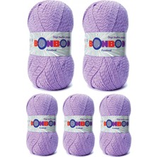 Pileli Store 5 Adet Festival Simli Örgü Ipi Yünü Renk NO:205