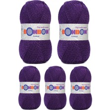 Pileli Store 5 Adet Festival Simli Örgü Ipi Yünü Renk NO:232