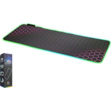 Hadron ZR1002 Rgb Mouse Pad 300 x 800 mm Kırmızı Petek