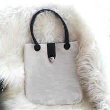 Dream Butik Taş Rengi El Örgüsü Çanta