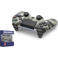 Hadron HD324AA Bluetooth Gamepad Oyun Kolu Ps4 Uyumlu Doubleshock 4 Yeşil Kamuflaj