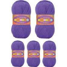 Pileli Store 5 Adet Festival Simli Örgü Ipi Yünü Renk NO:241