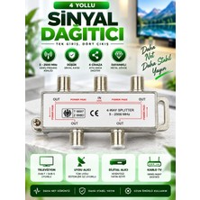F Tipi Güç Bölücü 1 Giriş 4 Çıkış Uydu Tv Yayın Çoklayıcı Çoğaltıcı Splitter